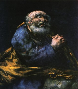 Francisco goya Painting - El Arrepentido San Pedro Francisco de Goya